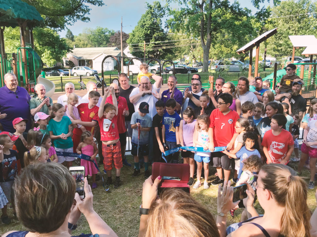 Dimmick Park Ribbon Cutting Barry Isett