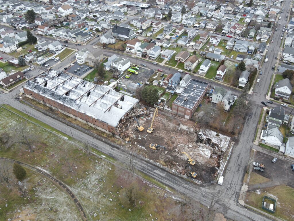 Nanticoke Silk Mill Demolition