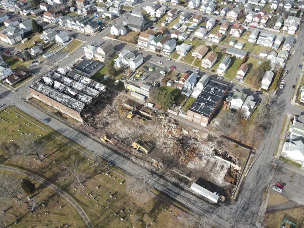 Nanticoke Silk Mill Demolition