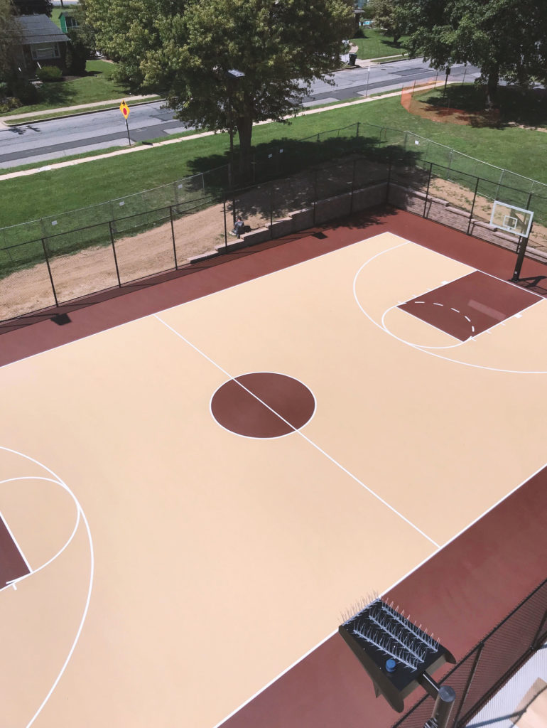 Topton Park Basketball Court Barry Isett